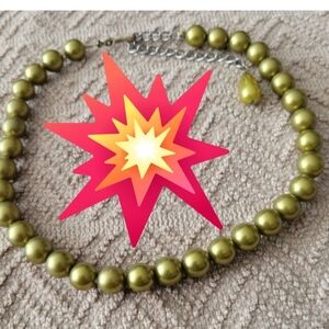 BUNDLE OFFER AD 3 FOR $15Olive Green Beaded Necklace